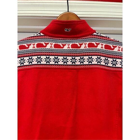 Simply Southern Red Whale Embroidered Quarter Zip Sweatshirt sz S - Picture 7 of 7